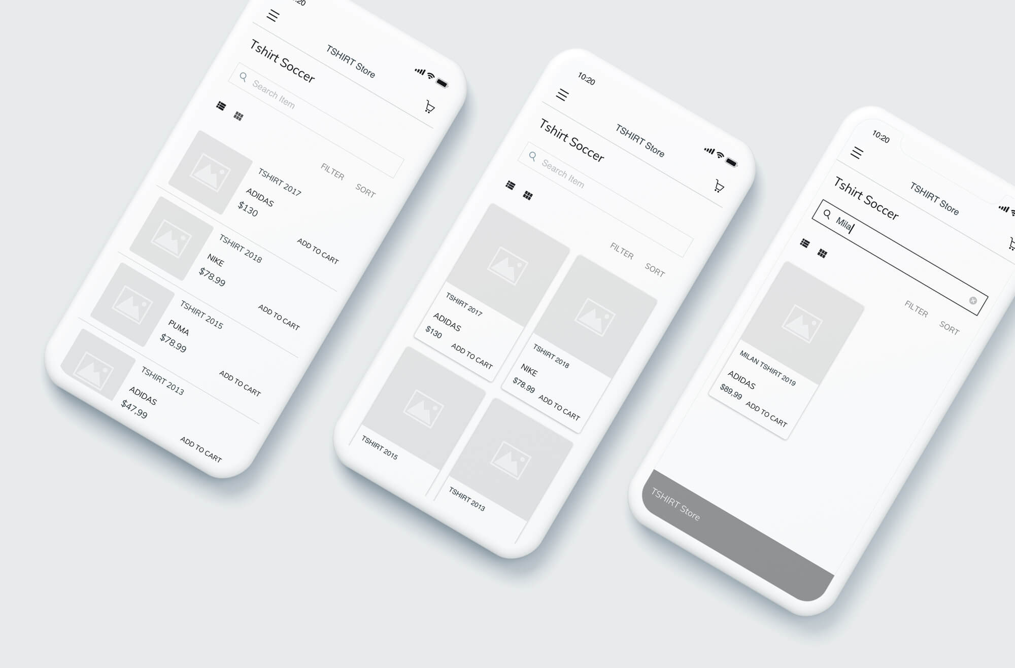 mobile wireframe