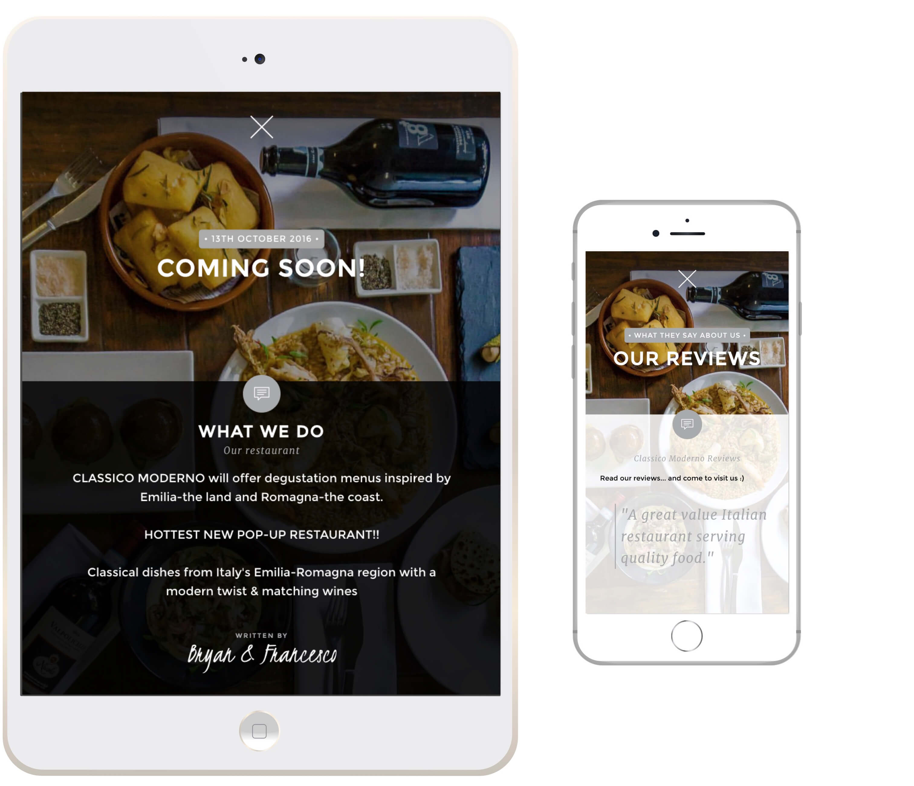 website classico moderno